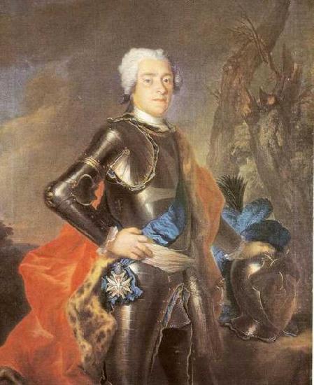 Louis de Silvestre Portrait of Johann Georg, Chevalier de Saxe china oil painting image